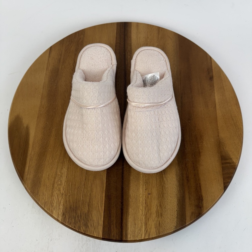 New Womens Unbranded Pink Comfort Casual Slide Slippers Size Small 6-7‎ M NWOB